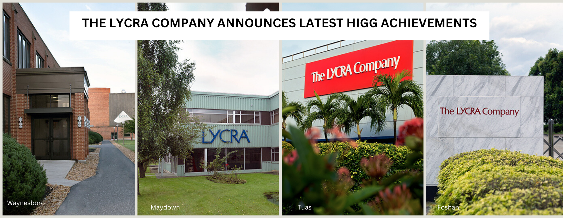  The LYCRA Company announces latest higg achievements