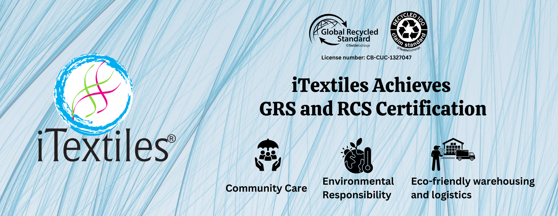  🌿 iTextiles Achieves GRS and RCS Certifications: Leading the Way in Sustainable Excellence! 🌿